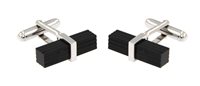 Cufflinks Man in Silver Onice 337N ON GEM